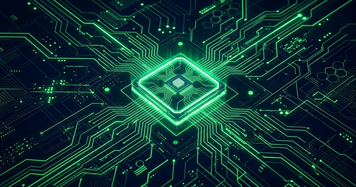 fraenk eSIM Aktivierung: Neon-grüner eSIM-Chip auf dunklem Tech-Hintergrund